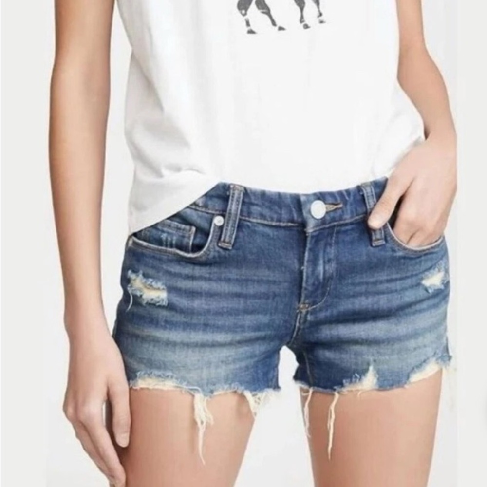 Blank NYC “The Astor” Raw Hem Classic Blue Denim Shorts Sz. 27